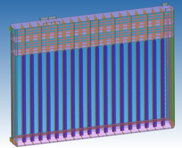 Ecluse détail du principe de raidissement vertical - greisch