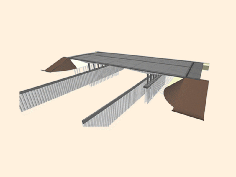 Pont multitravées intégral au-dessus d'un canal - Bureau greisch